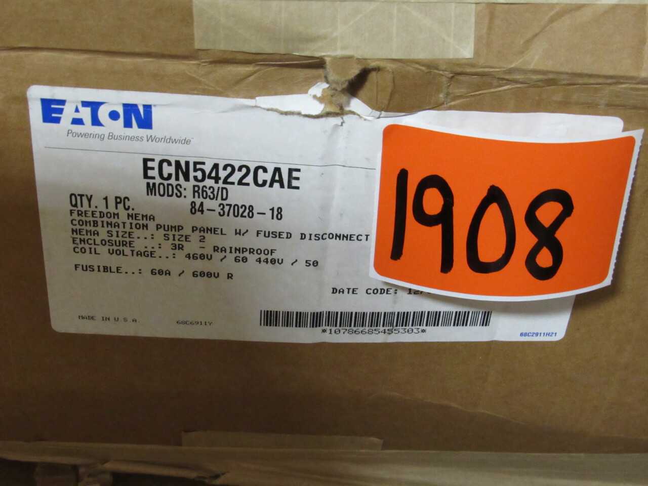 Eaton Panel w/ Fused Disconnect - ELECTRICAL COMPONENTS