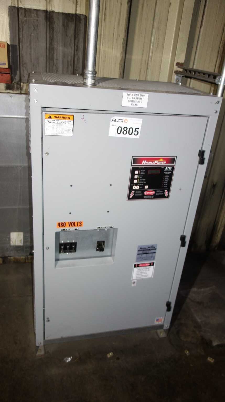 HINDLE POWER AT30130100F480SXS 480V BATTERY CHARGER - MATERIAL HANDLING