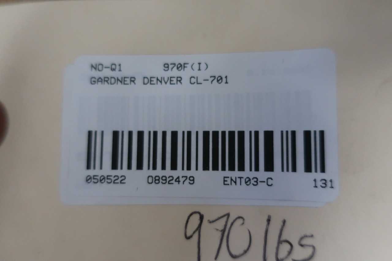 GARDNER DENVER CL-701 LIQUID RING VACUUM PUMP - VACUUM PUMP