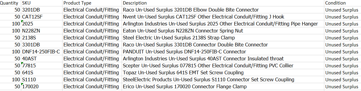 Quantity of 800x Assorted Electrical Conduit/Fittings - ELECTRICAL COMPONENTS Quantity of 800x Assorted Electrical Conduit/Fittings - ELECTRICAL COMPONENTS
