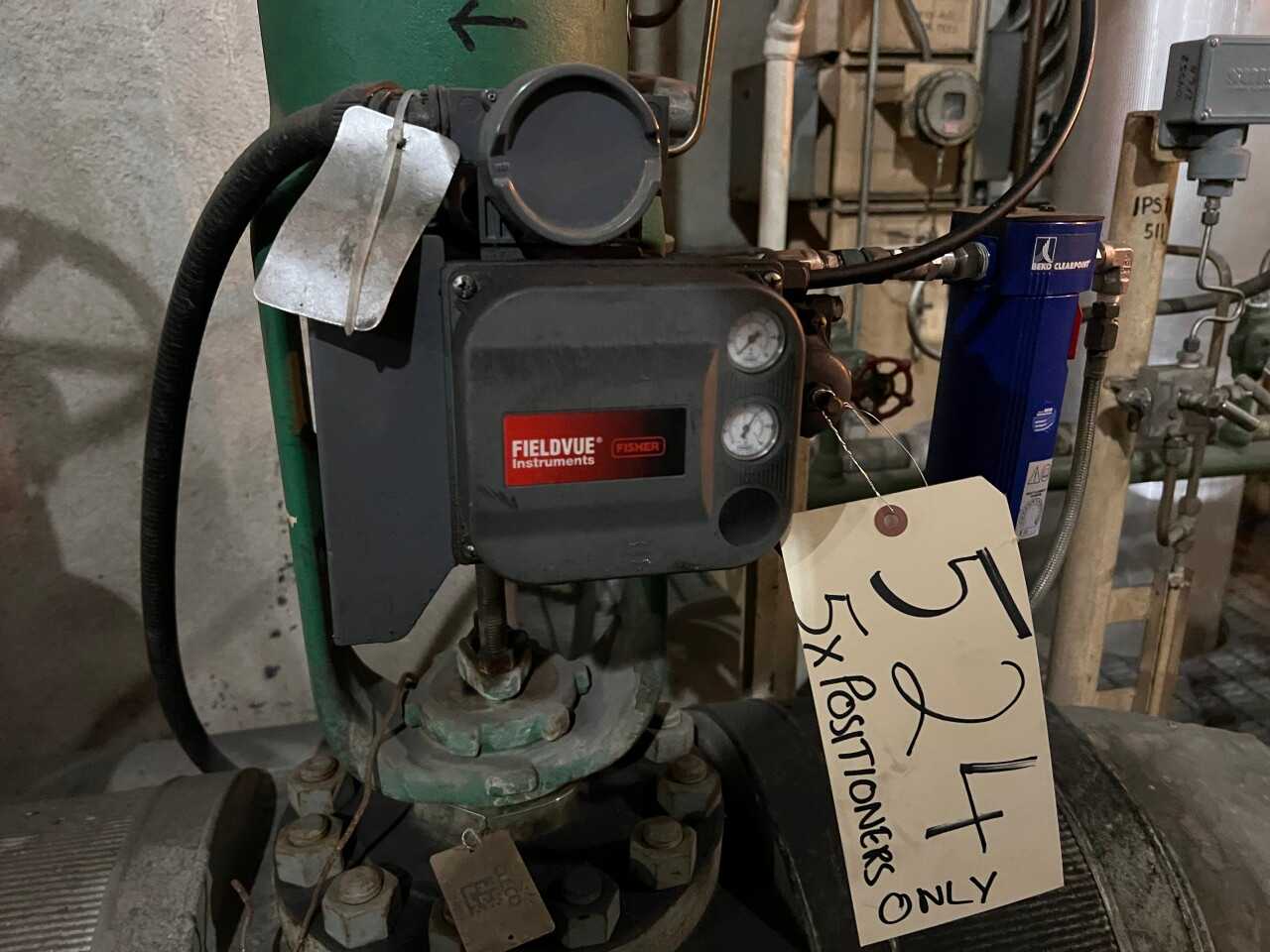 5x Fisher DVC Fieldvue valve positioners - CONTROL VALVE