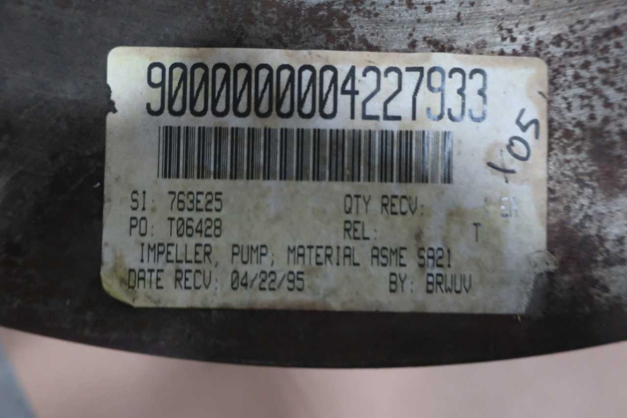 PUMP IMPELLER. 9000000004227933. SI 763E25 - PUMPS