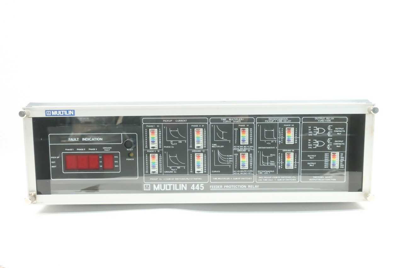 MULTILIN 445-E-125VDC FEEDER PROTECTION RELAY 125V-DC - AUTOMATION & CONTROLS