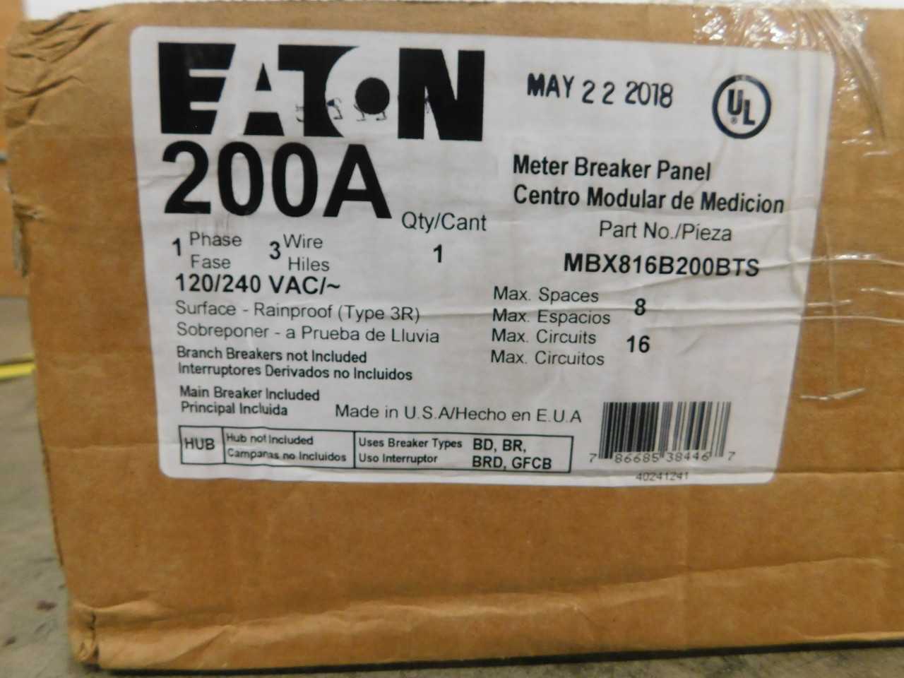 Quantity of 1x MBX816B200BTS Electrical Enclosures - ELECTRICAL ENCLOSURES Quantity of 1x MBX816B200BTS Electrical Enclosures - ELECTRICAL ENCLOSURES