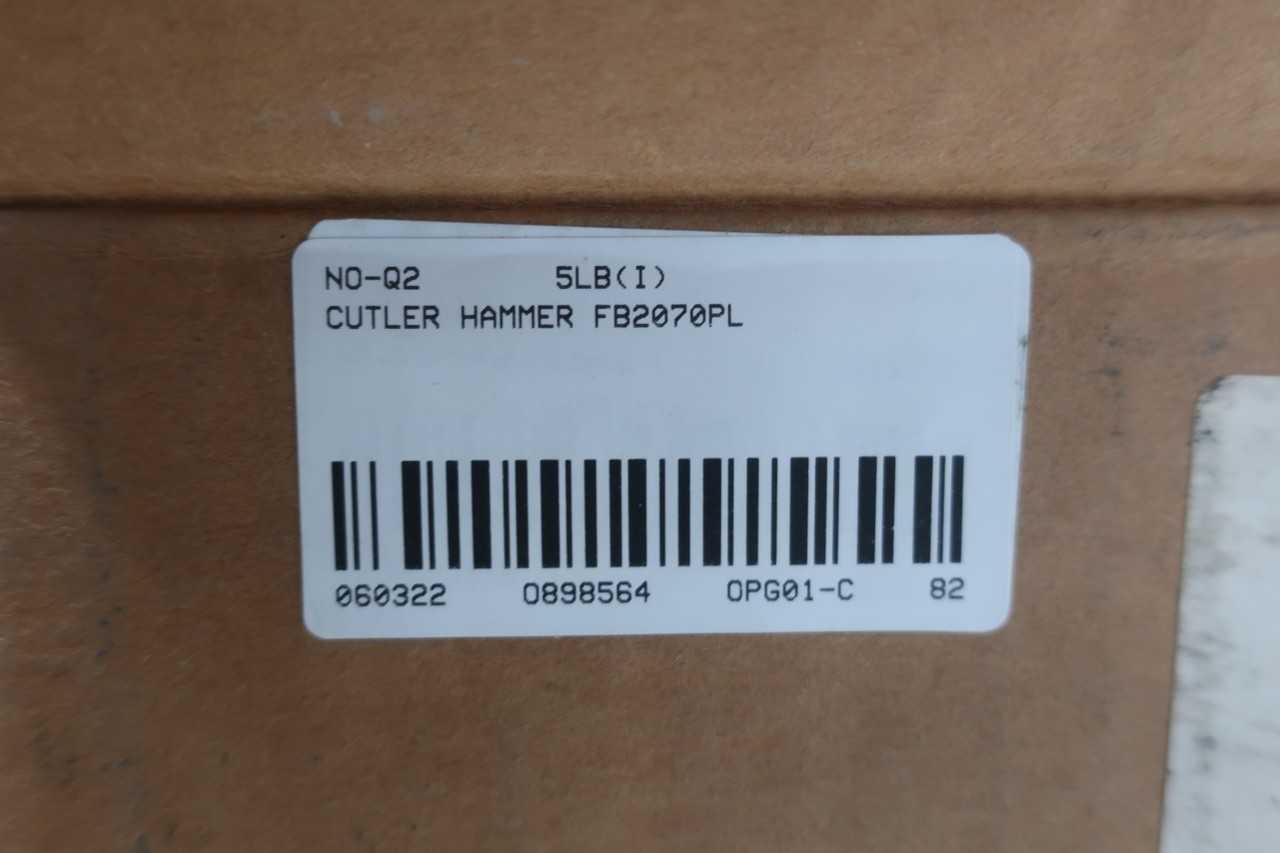 CUTLER HAMMER FB2070PL 2P 70A AMP 600V-AC CIRCUIT BREAKER - CIRCUIT BREAKERS