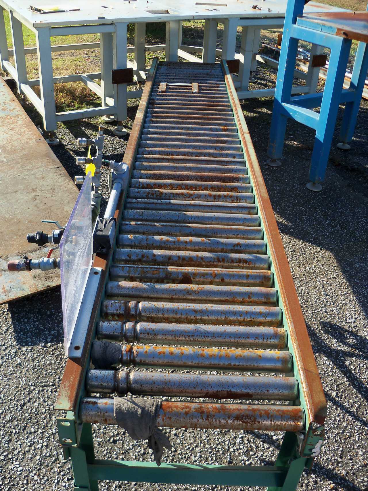 Roller Conveyor 10 Feet Length x 1 foot 8 inches Wide - CONVEYORS