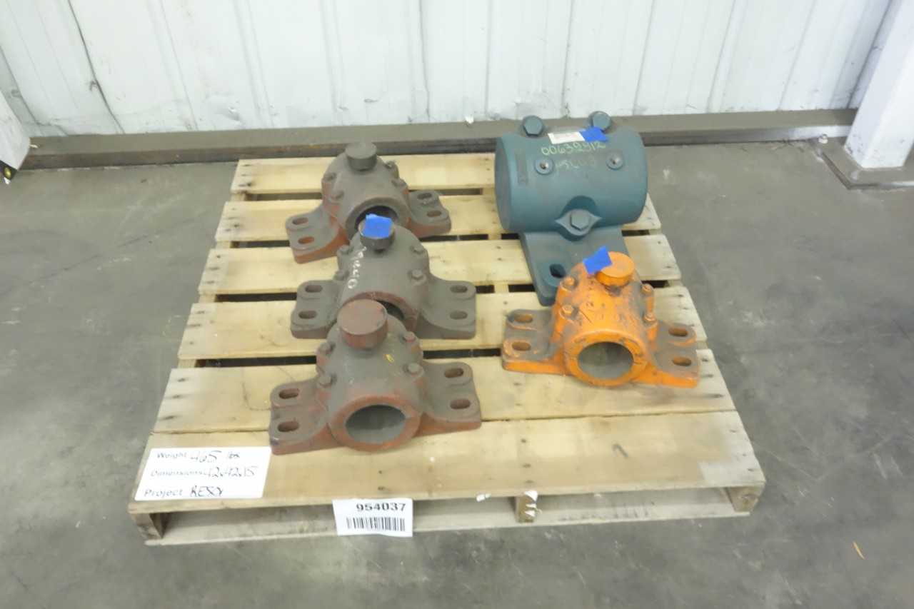 PALLET OF ASSORTED SPLIT CASE PILLOW BLOCK BEARING HOUSINGS - BEARINGS