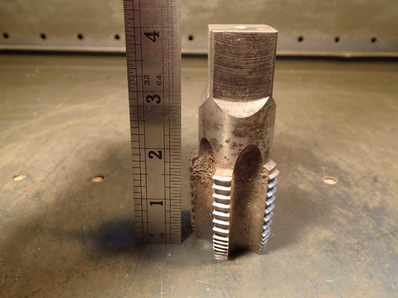 Wood & Spencer 1-1/4" NPTF NPT-Dryseal Interrupted Thread Hand Tap: 5-Flute, USA - END MILLS