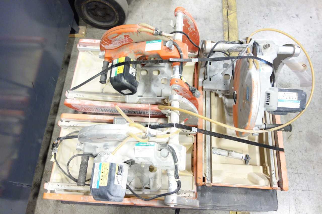 LOT OF 3 NORTON CLIPPER MASONRY SAW - ELECTRIC POWER TOOLS