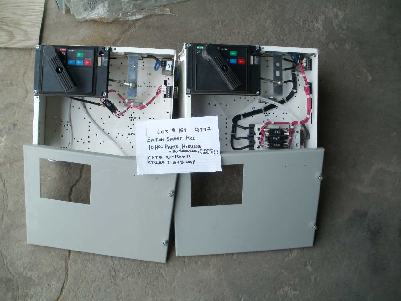 EATON SMART MCC NOT COMPLETE ( QTY 2.) - MOTOR CONTROL CENTERS