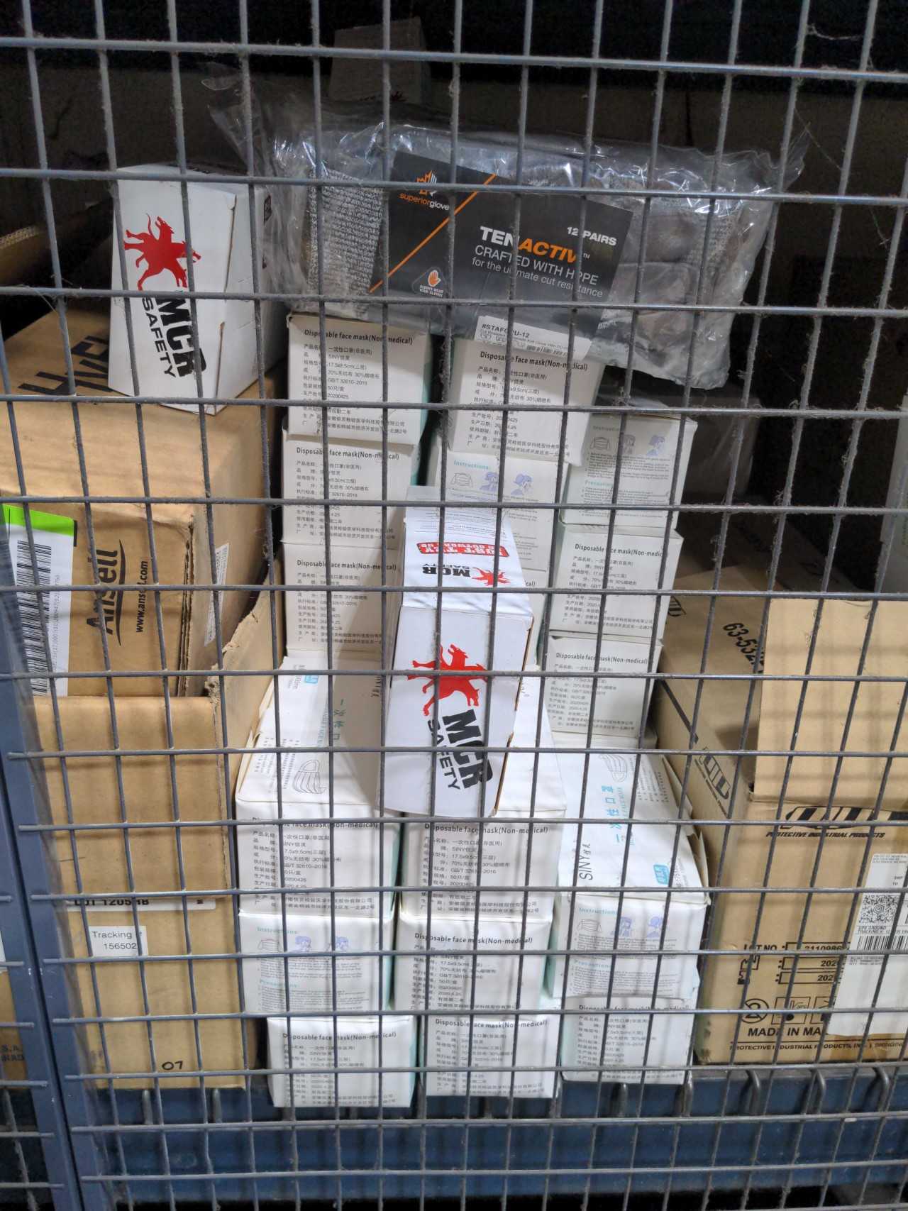 CONTENTS OF RACKING (1 SECTION) PPE - MISCELLANEOUS