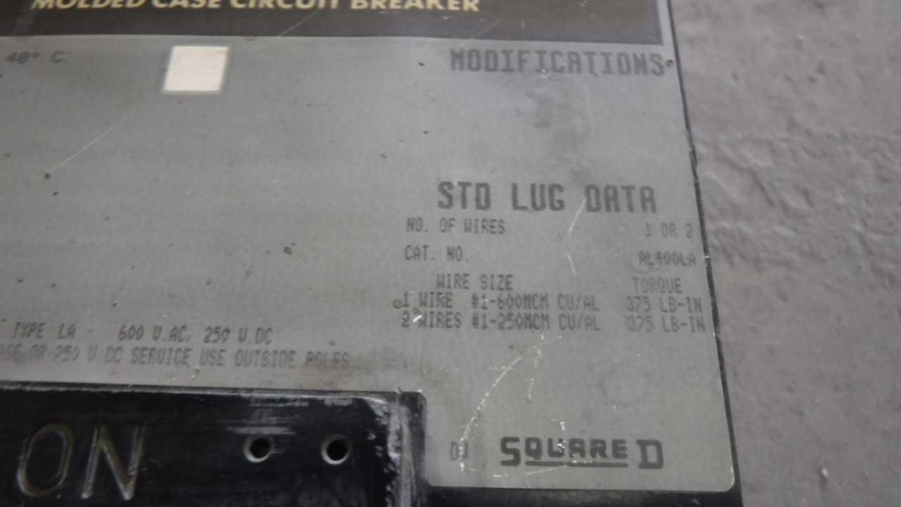 400 Amp Square-D Circuit Breaker - CIRCUIT BREAKERS