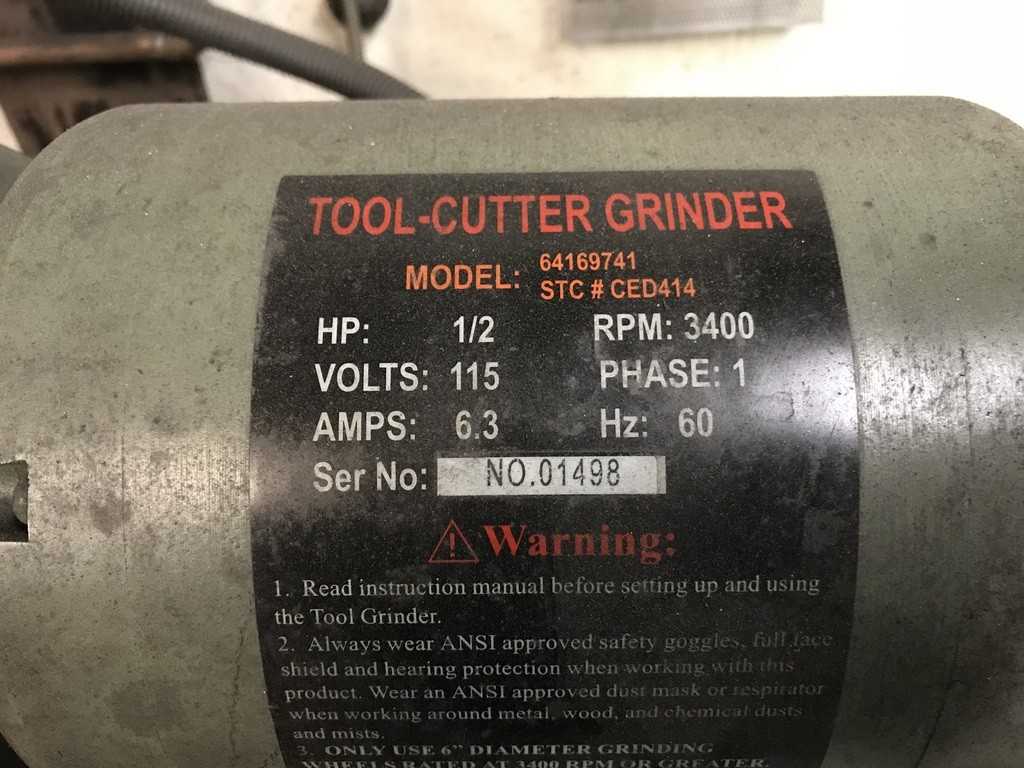Tool and Cutter Grinder - GRINDING MACHINES