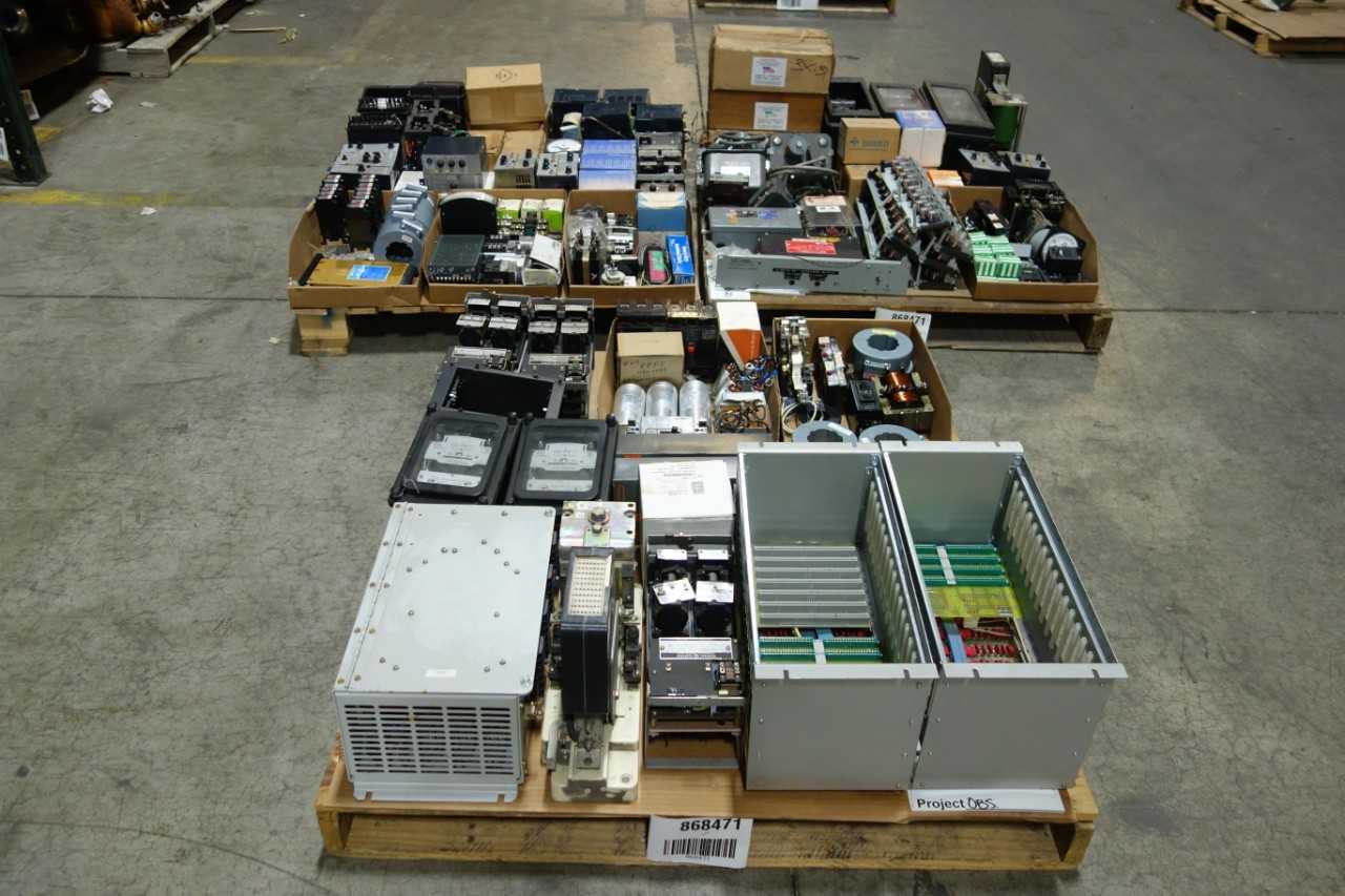 3 PALLETS OF ASSORTED ELECTRICAL - ELECTRICAL COMPONENTS
