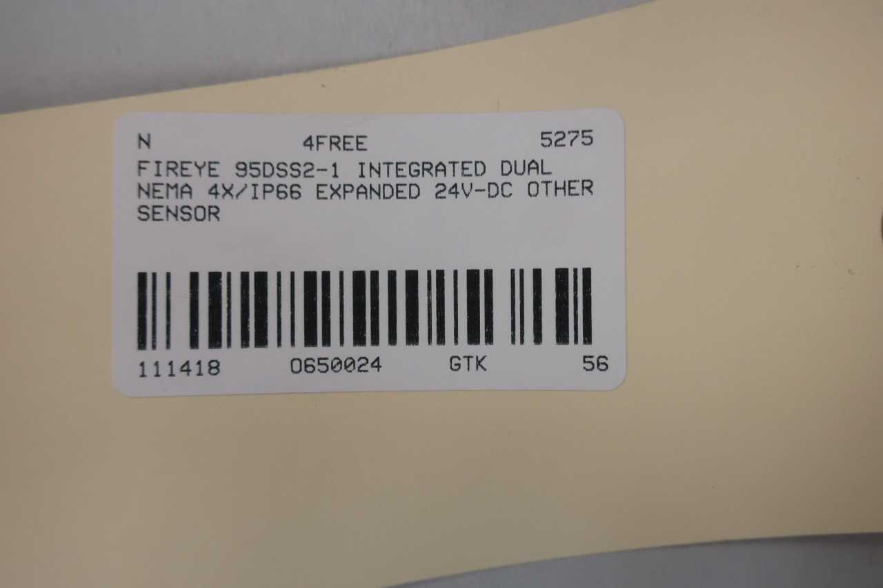 FIREYE 95DSS2-1 INTEGRATED DUAL NEMA 4X/IP66 EXPANDED 24V-DC OTHER SENSOR - INSTRUMENTATION