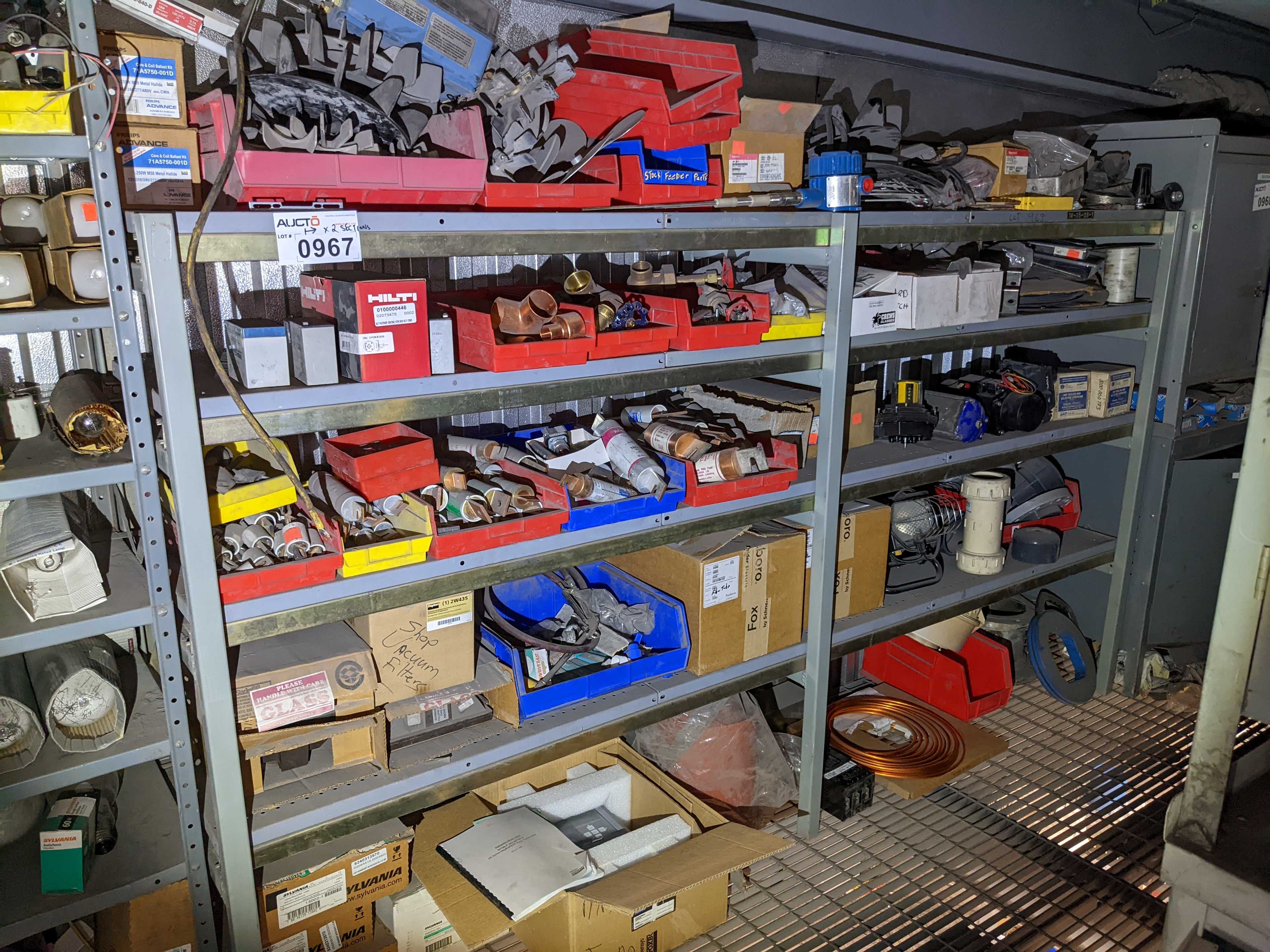 CONTENTS OF SHELVING - INDUSTRIAL PARTS CONTENTS OF SHELVING - INDUSTRIAL PARTS