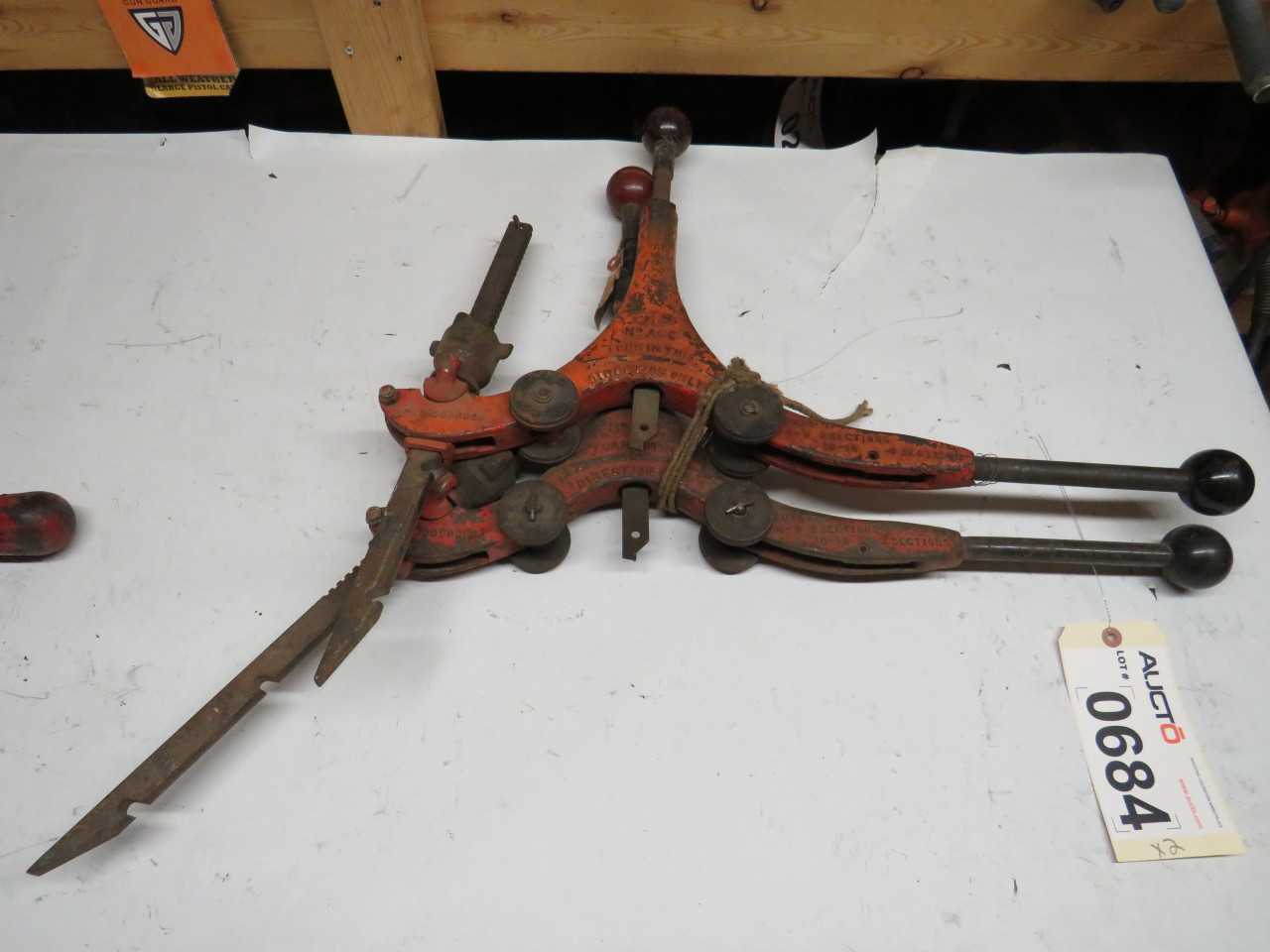 LOT 2 REED PIPE CUTTERS - ELECTRIC POWER TOOLS