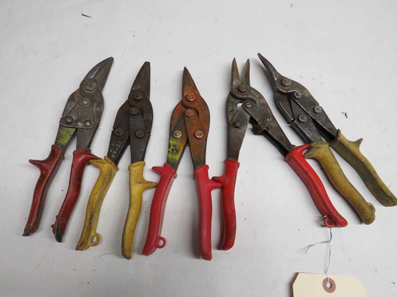 LOT OF 5 ASSORTED SNIPS - ELECTRIC POWER TOOLS