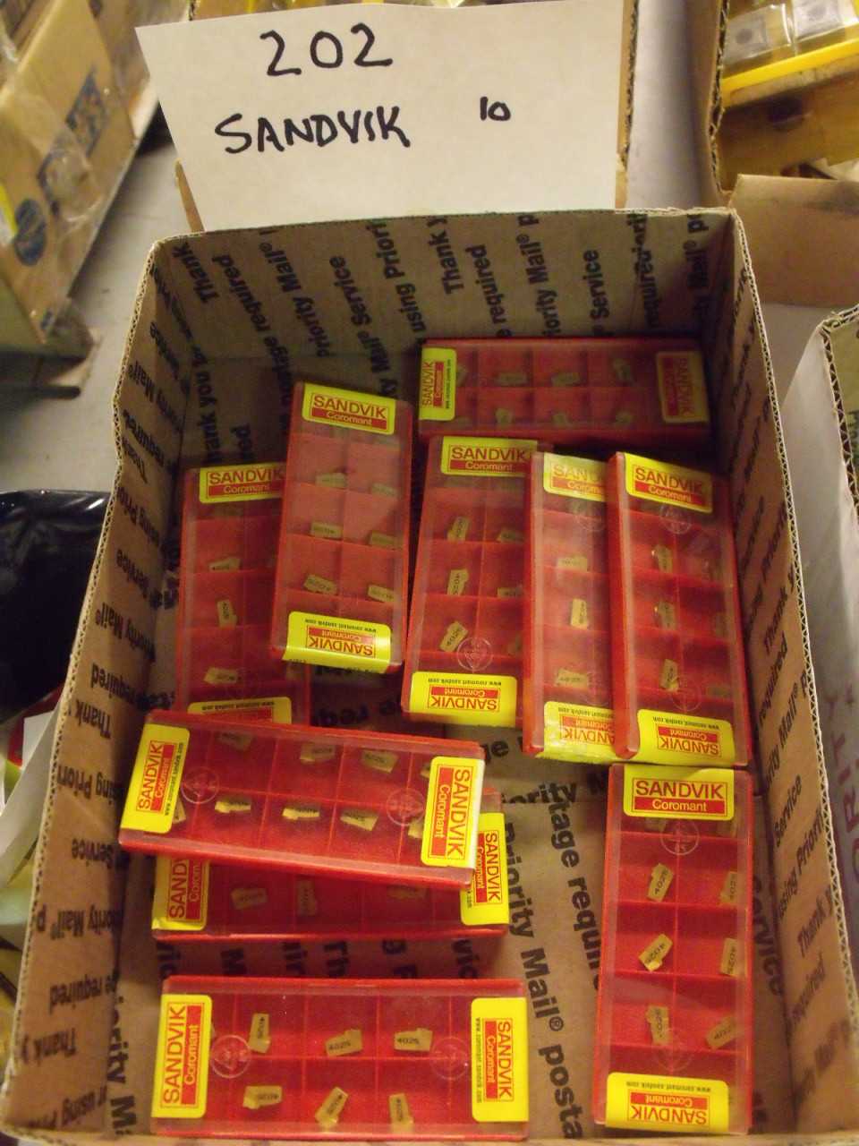 New Sandvik Carbide Inserts 10 Boxes - MACHINE TOOLING