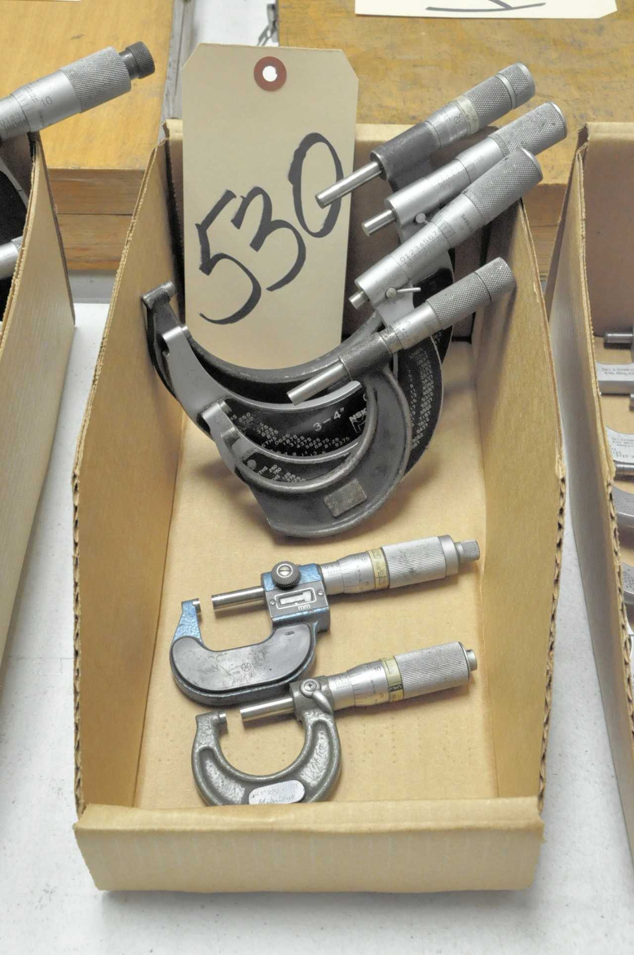 Lot-6 Piece Micrometers in (1) Box - ELECTRIC POWER TOOLS