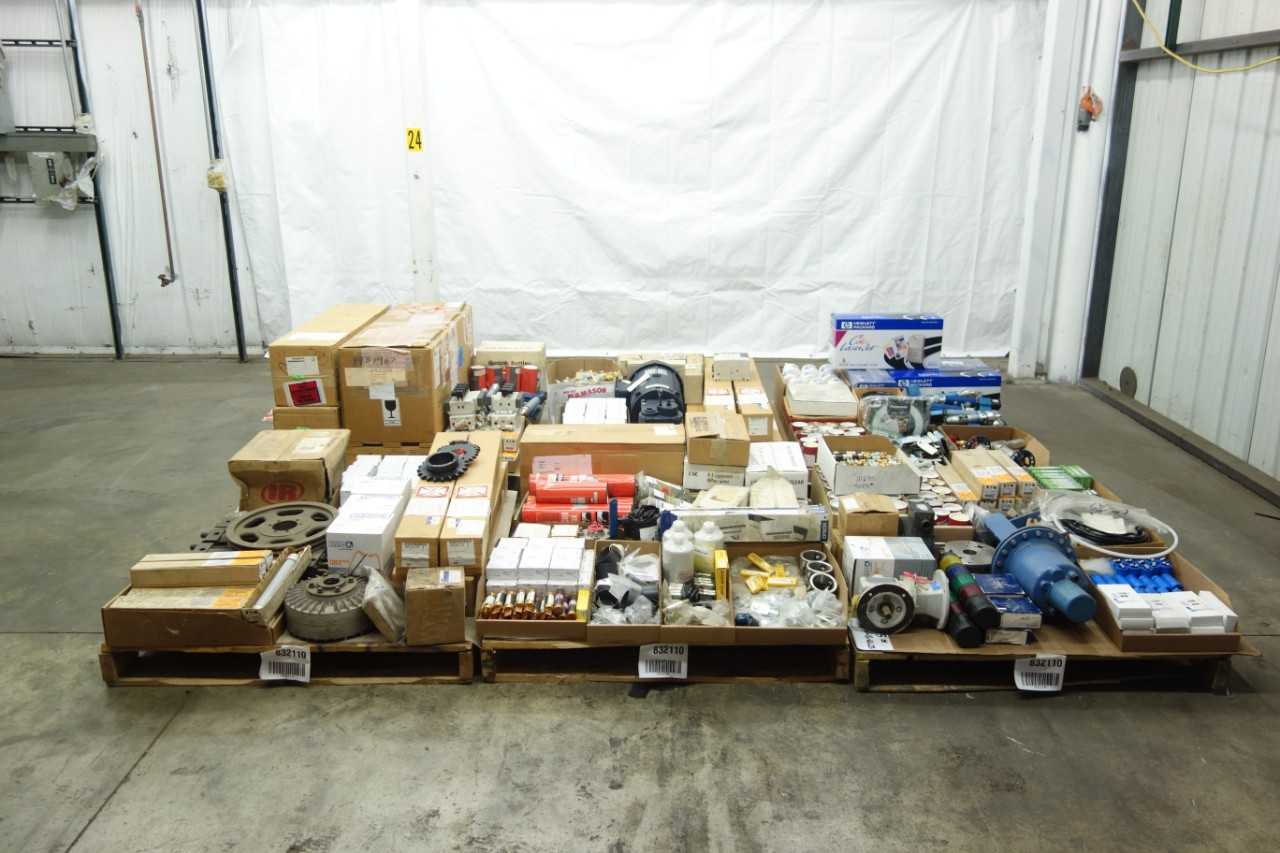 6 PALLETS OF MISCELLANEOUS INDUSTRIAL SURPLUS - ELECTRICAL COMPONENTS