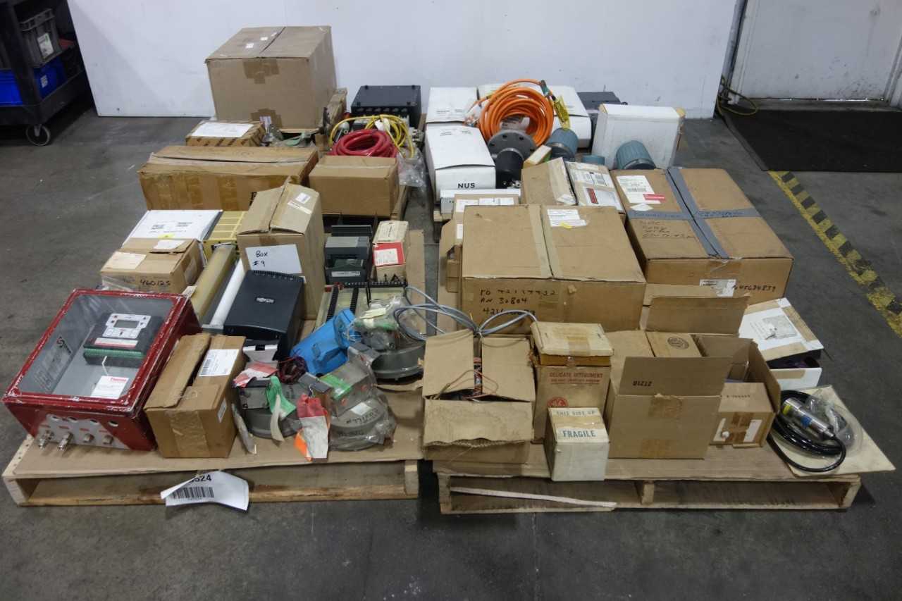 4 PALLETS OF ASSORTED ELECTRICAL - ELECTRICAL COMPONENTS