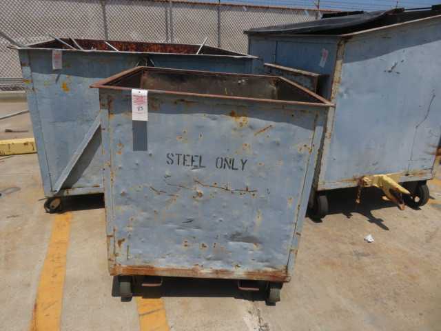 Metal Scrap Bin on Wheels - MISCELLANEOUS