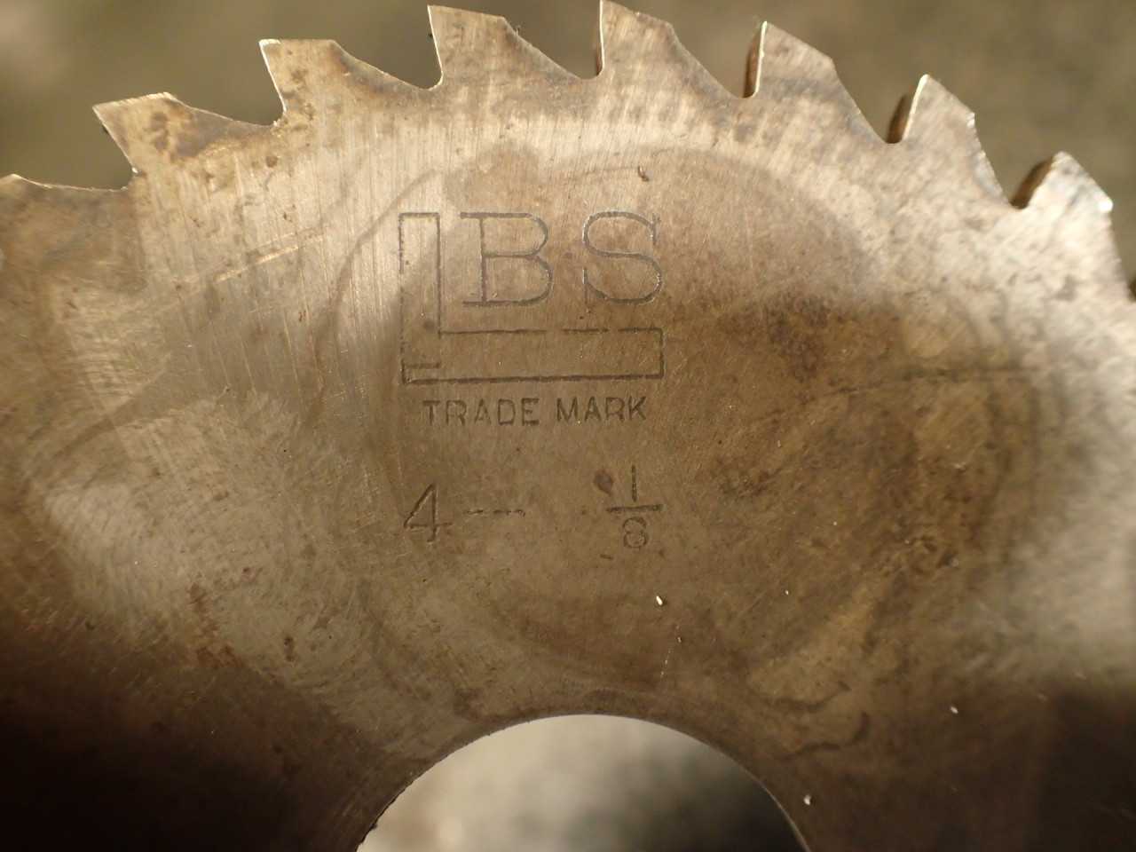 B&S 1/8" Metal Slitting Saw Milling Cutter: 3-3/4" OD, 1" Horizontal Arbor Hole - MILLING TOOLS