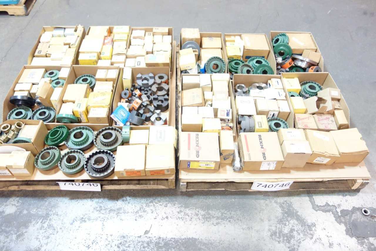 2 PALLETS OF ASSORTED JAW COUPLINGS, HUBS, FLANG COUPLINGS- TB WOODS, FALK, BROWNING, LOVEJOY - COUPLINGS, JOINTS, & HUBS 2 PALLETS OF ASSORTED JAW COUPLINGS, HUBS, FLANG COUPLINGS- TB WOODS, FALK, BROWNING, LOVEJOY - COUPLINGS, JOINTS, & HUBS