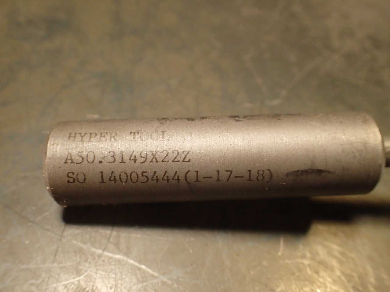 Hyper Tool .3149" 8mm x 22" OAL Coolant Fed Deep Hole Gun Drill: Carbide Tipped - MACHINING ACCESSORIES & TOOLING