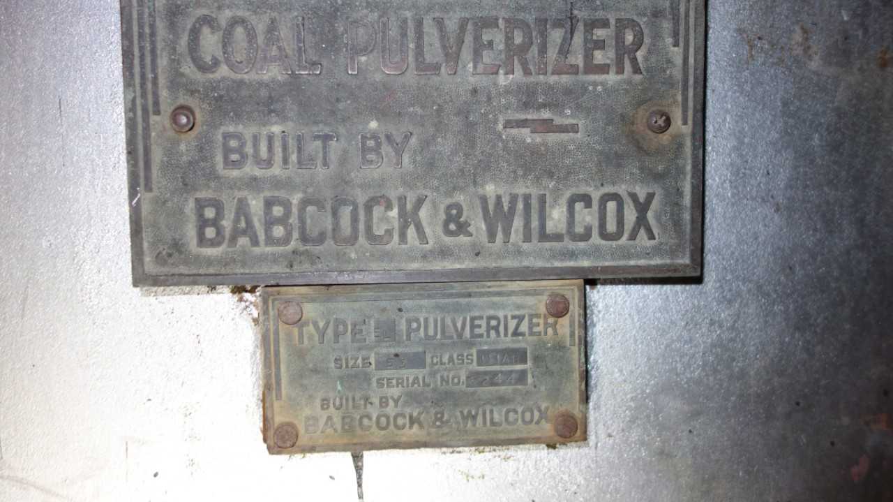 BABCOCK & WILCOX AB 53 PULVERIZER - PROCESS EQUIPMENT