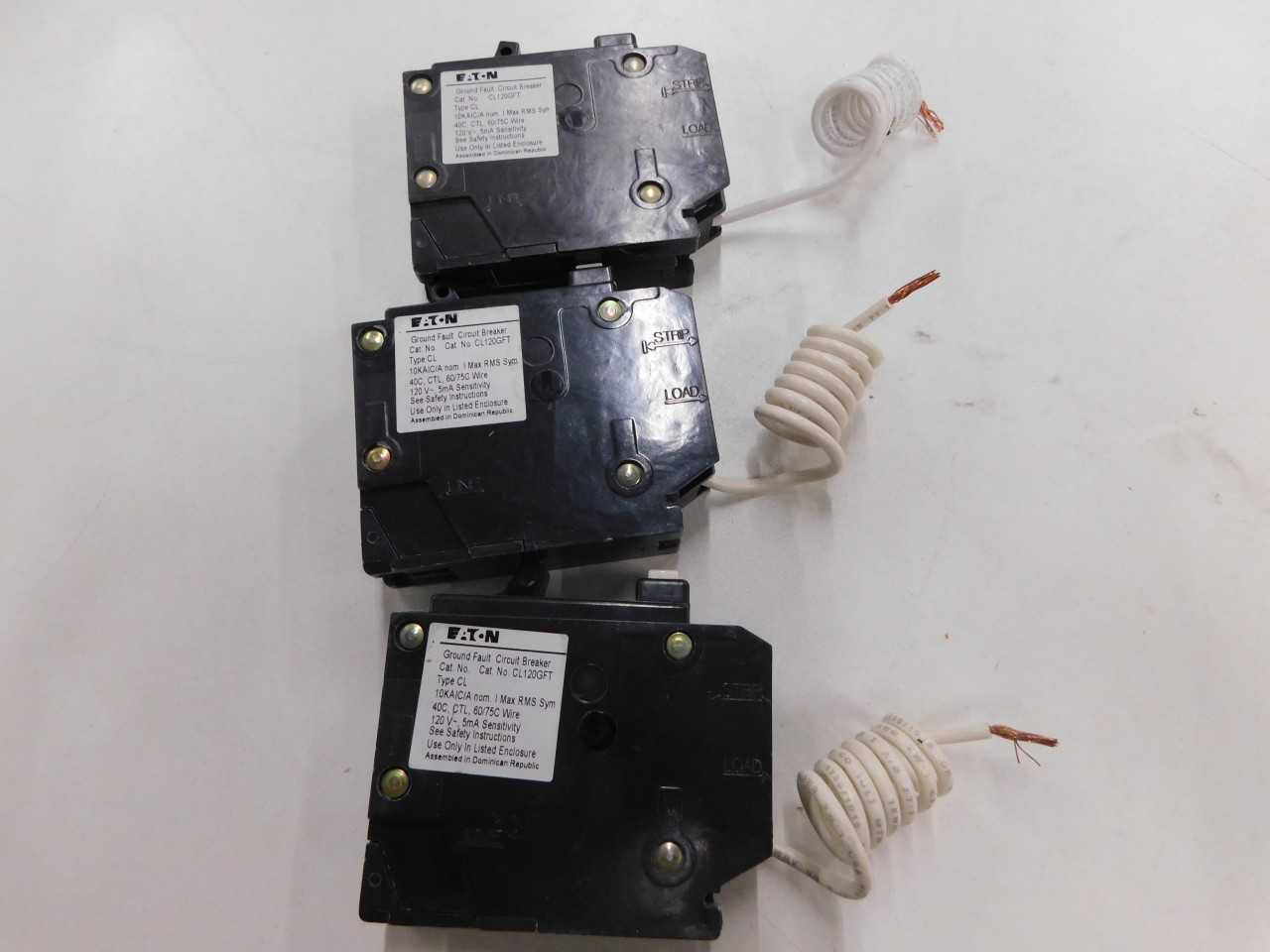 Lot of Quantity 3x CL120GFT MCB/Residential Circuit Breaker - CIRCUIT BREAKERS