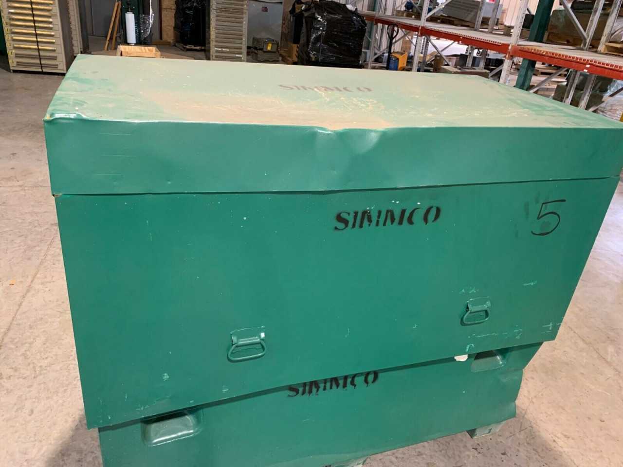 USED GREEN JOB BOX PORTABLE WORK STATION 30X60X48" HEAVY DUTY TOOL CHEST - TOOL STORAGE