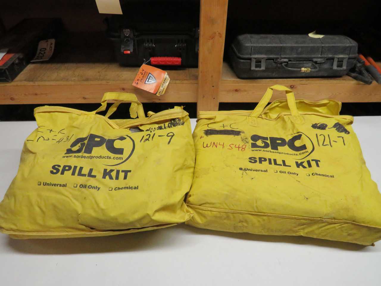 LOT OF 2 SPC SPILL KITS - MATERIAL HANDLING