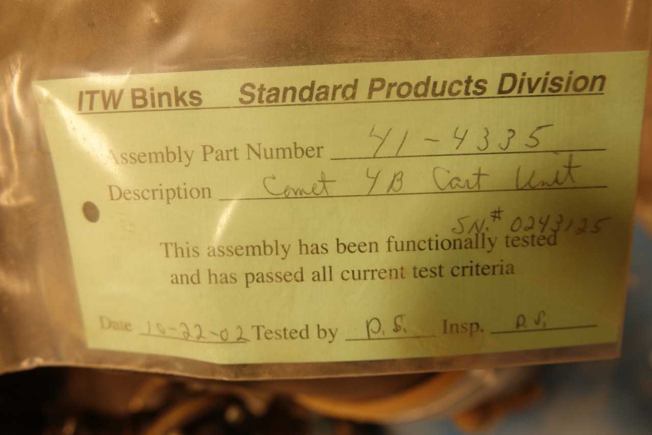 Binks Comet 4″ Air Sprayer Cart Unit  (New, Never Used) - MISCELLANEOUS