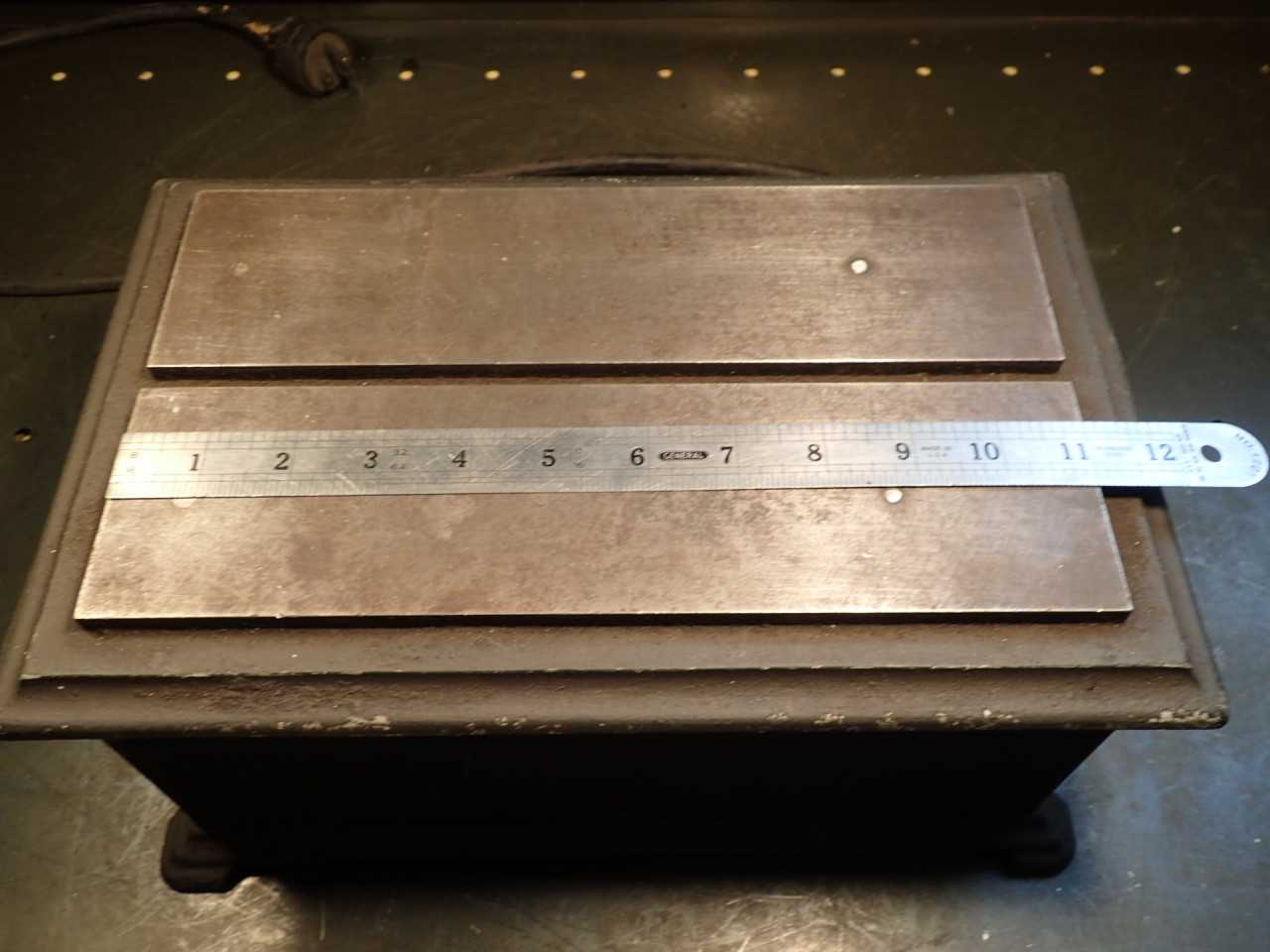 L-W Chuck Co B-827 Demagnetizer 6-1/4" x 11" Platform: Needs New Plug, Used - PROCESS EQUIPMENT