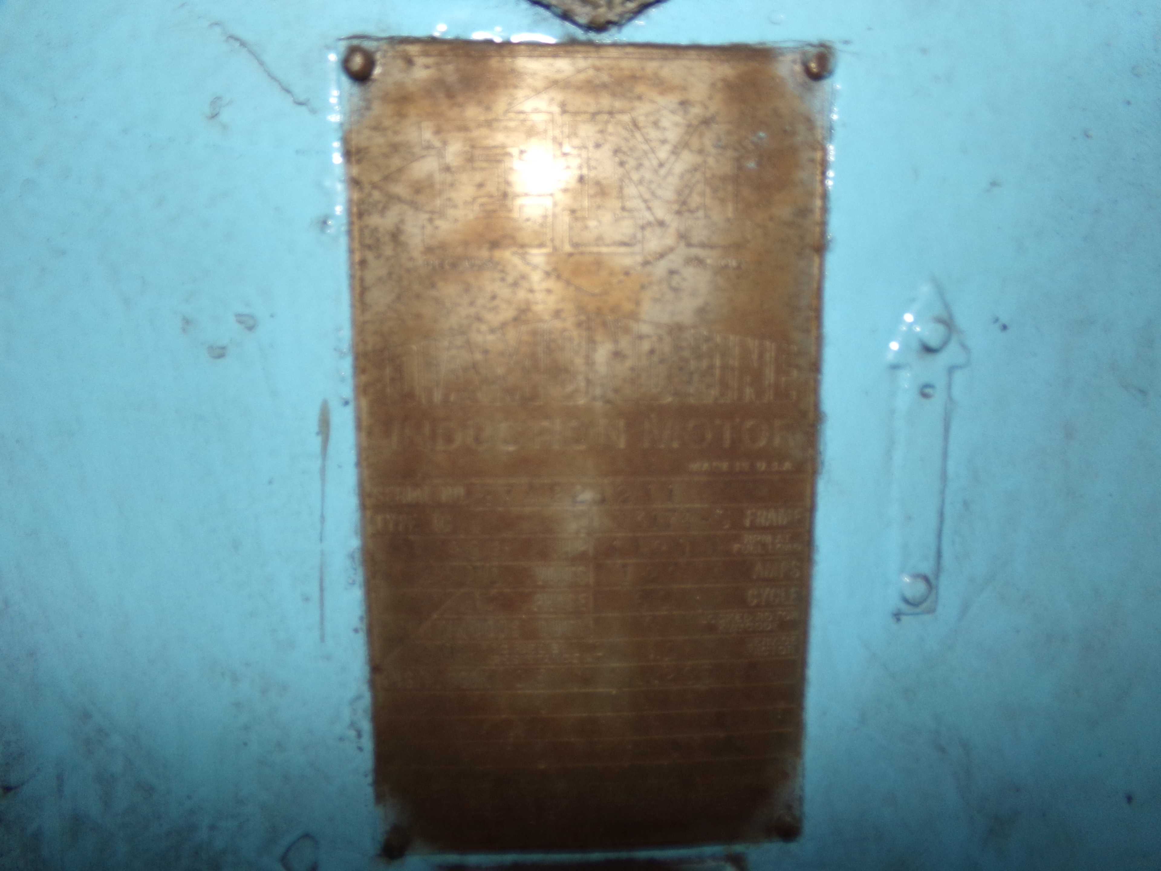 1999 EM IC D3174-S INDUCTION MOTOR - ELECTRIC MOTORS