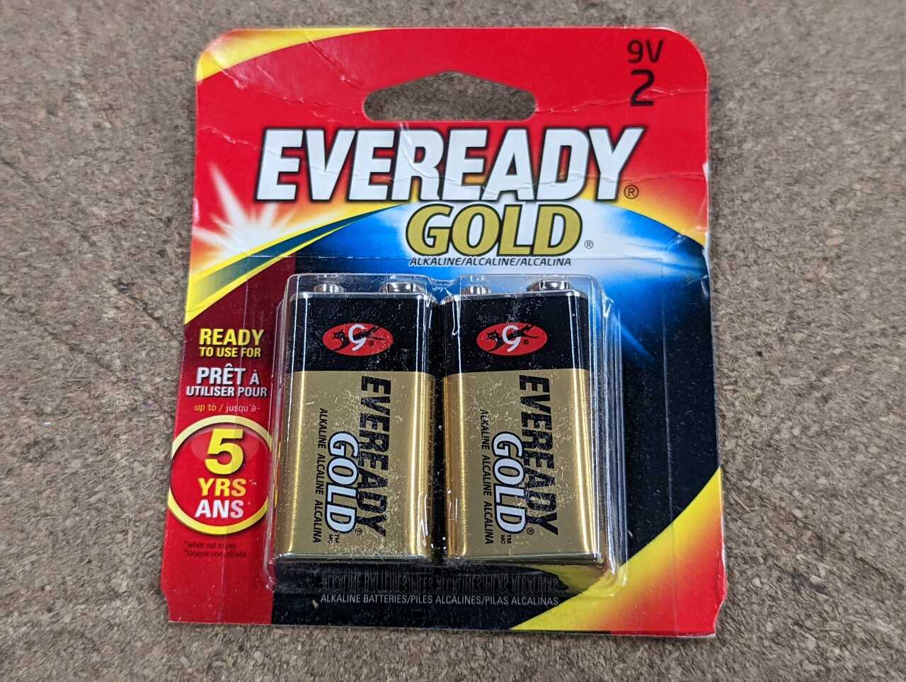 [Eveready - 8 Cases of 24 + Box of 12] "9V-2 "Batteries - ELECTRICAL COMPONENTS