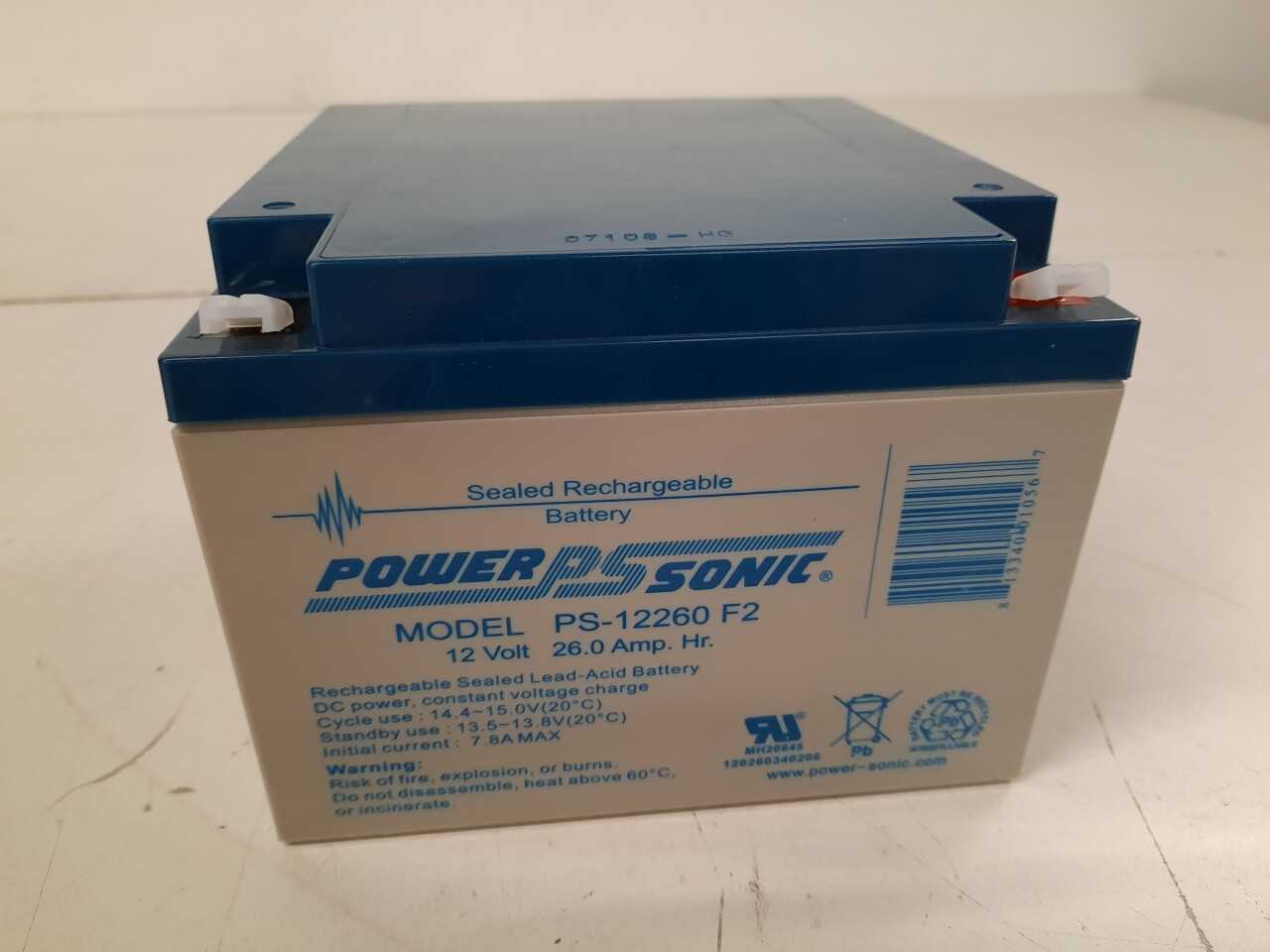 Quantity of 18x PS-12260F2 Batteries - ELECTRICAL COMPONENTS Quantity of 18x PS-12260F2 Batteries - ELECTRICAL COMPONENTS