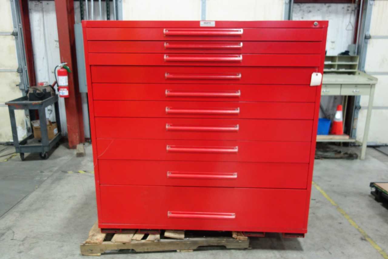 EQUIPTO 10 DRAWER TOOL CABINET - TOOL STORAGE