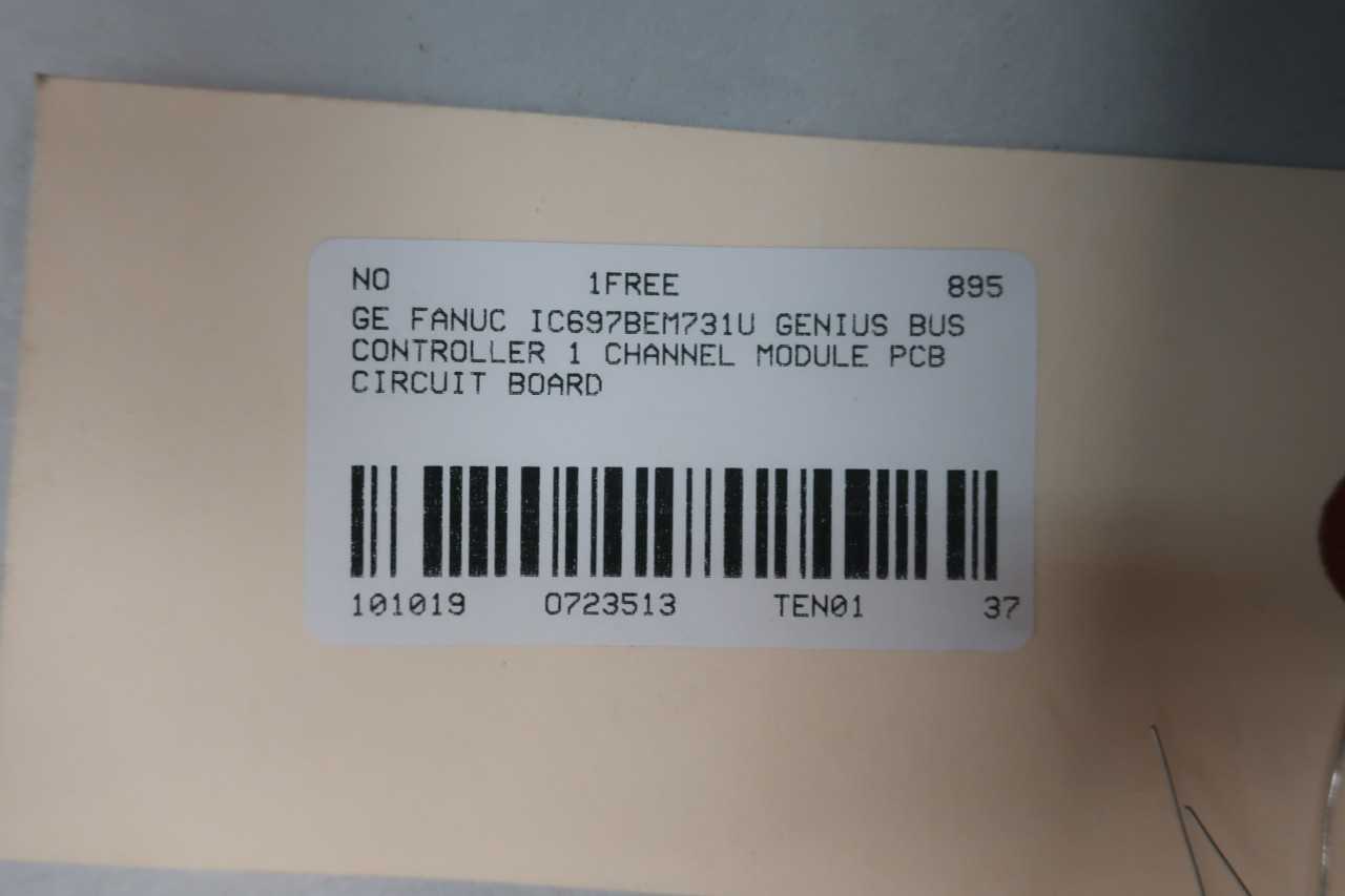 GE FANUC IC697BEM731U GENIUS BUS CONTROLLER 1 CHANNEL MODULE - AUTOMATION & CONTROLS
