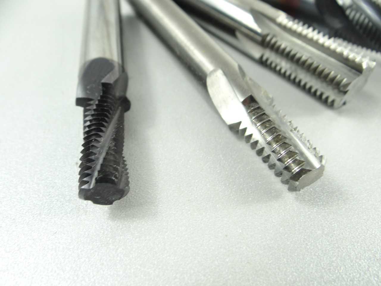 Lot of 4 NICE Assorted Solid Carbide Thread Mills - MACHINING ACCESSORIES & TOOLING