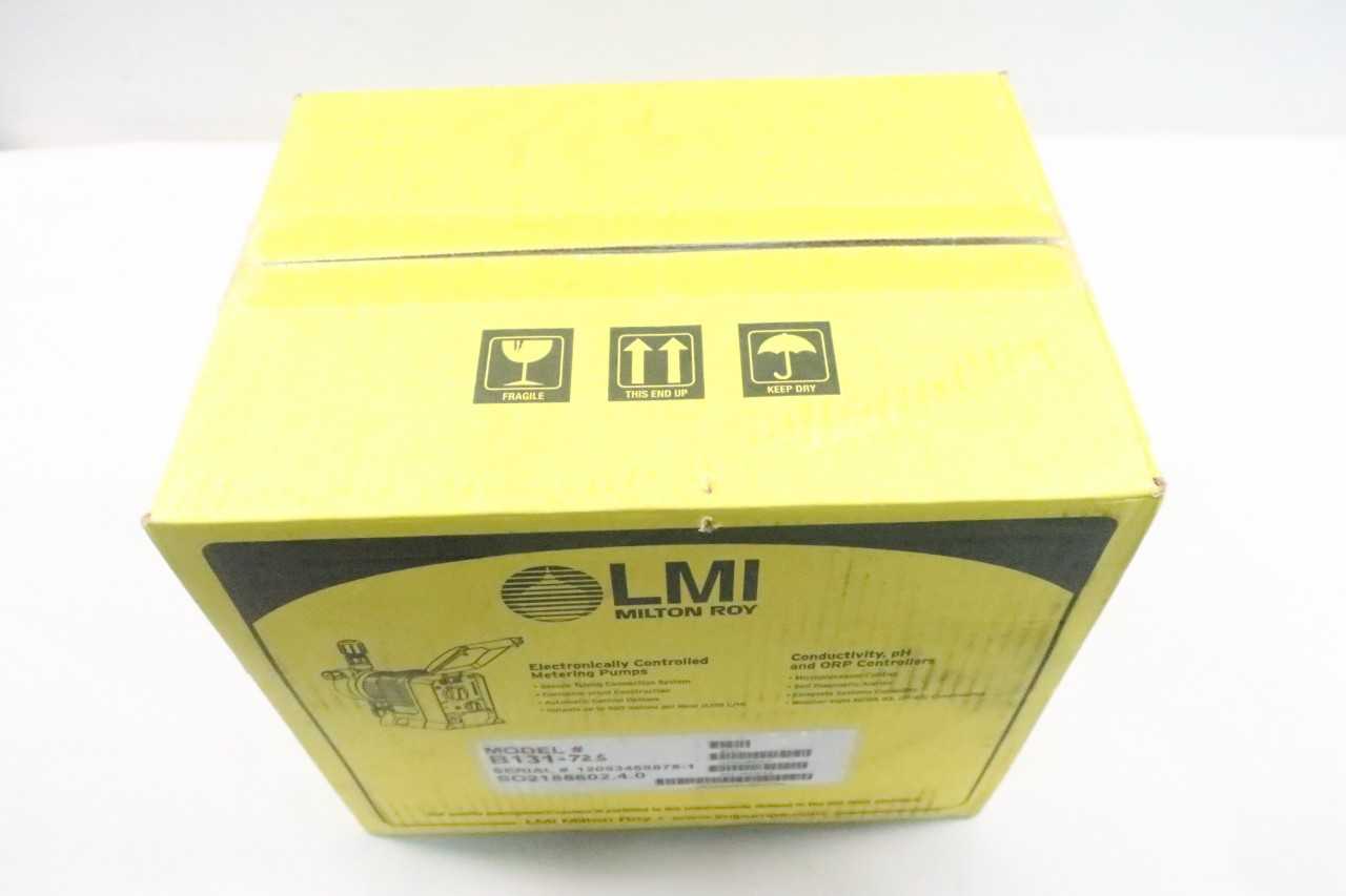 LMI MILTON ROY B131-72S METERING PUMP 4.5GPH 50PSI 120V-AC - METERING PUMP