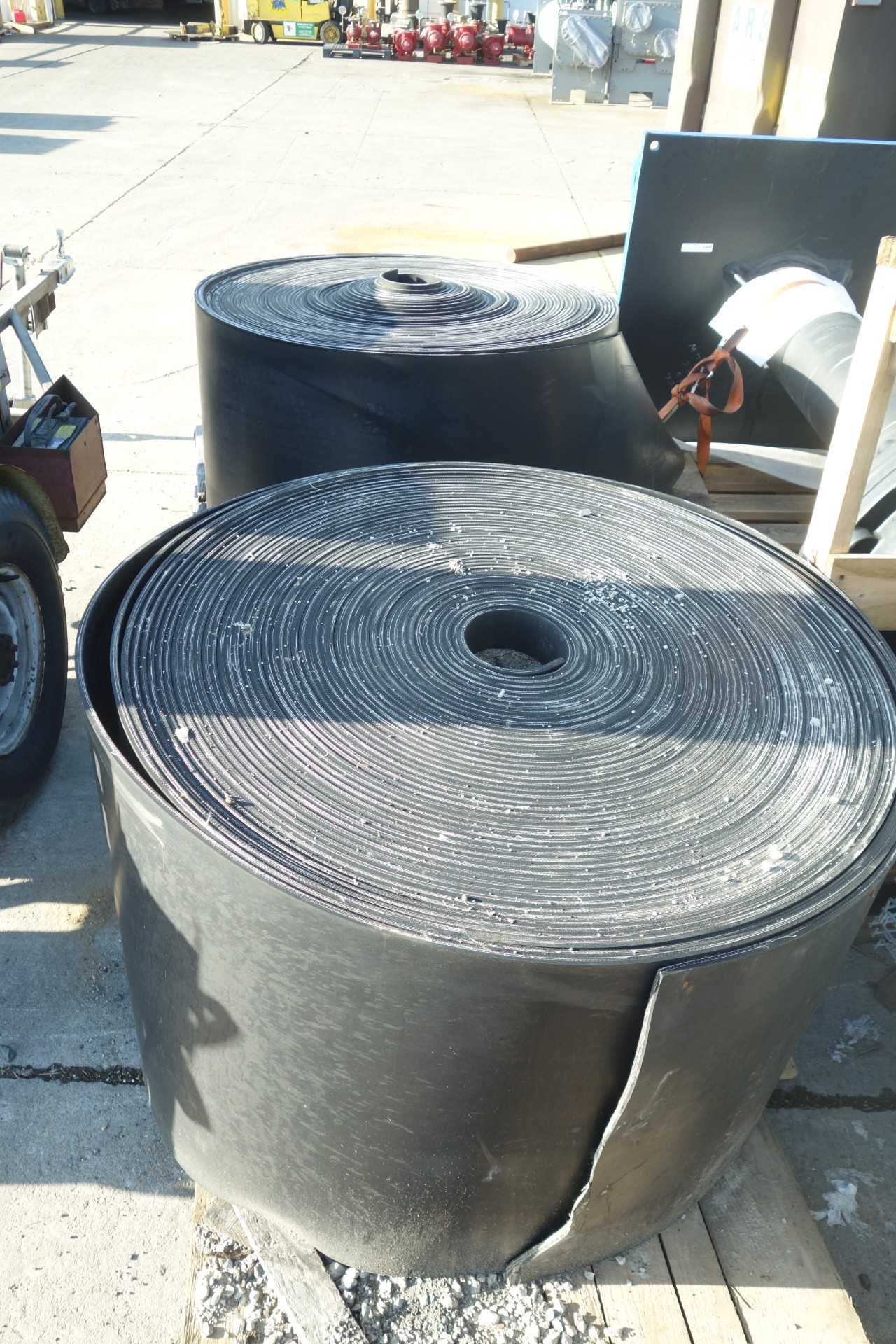 LOT OF 2 CONVEYOR BELTS - CONVEYORS
