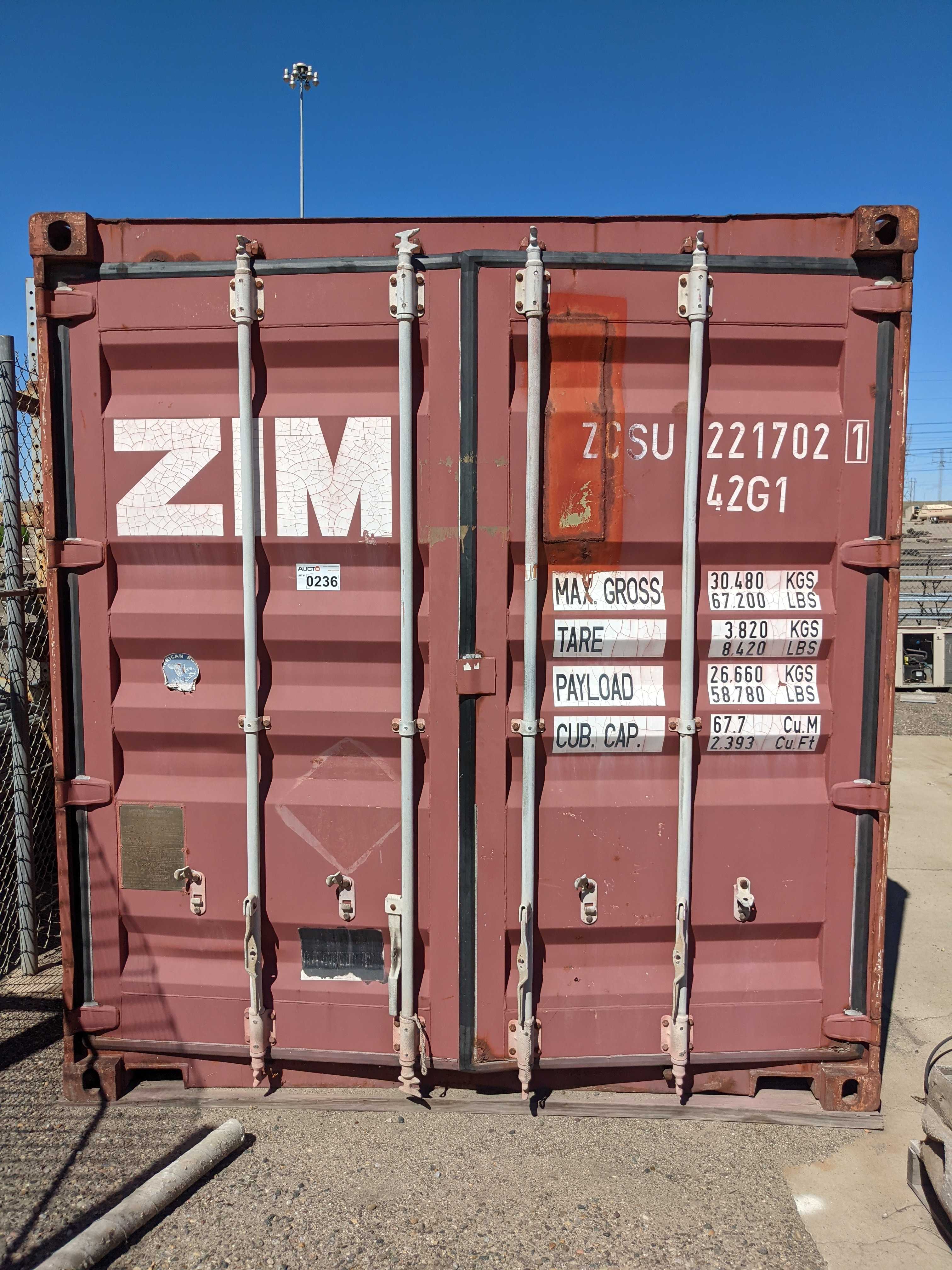 SHIPPING CONTAINER WITH MISCELLANOUS CONTENTS - INDUSTRIAL PARTS