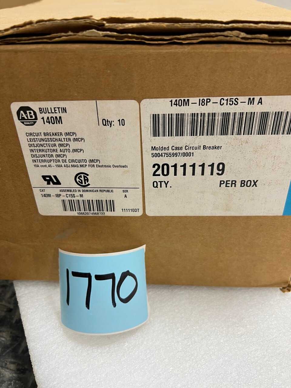 Allen Bradley circuit breakers - CIRCUIT BREAKERS