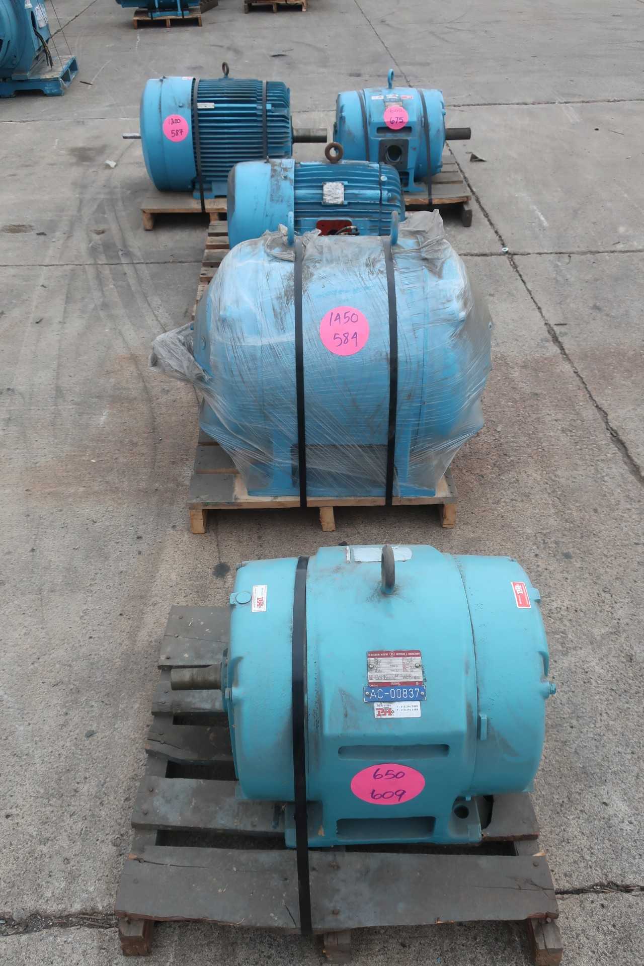 LOT OF 5 ASSORTED ELECTRICAL MOTORS - ELECTRIC MOTORS