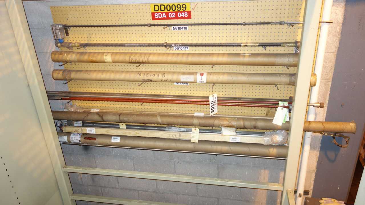 WALL OF ASSORTED BURNERS, FLAME RODS - ELECTRIC POWER TOOLS