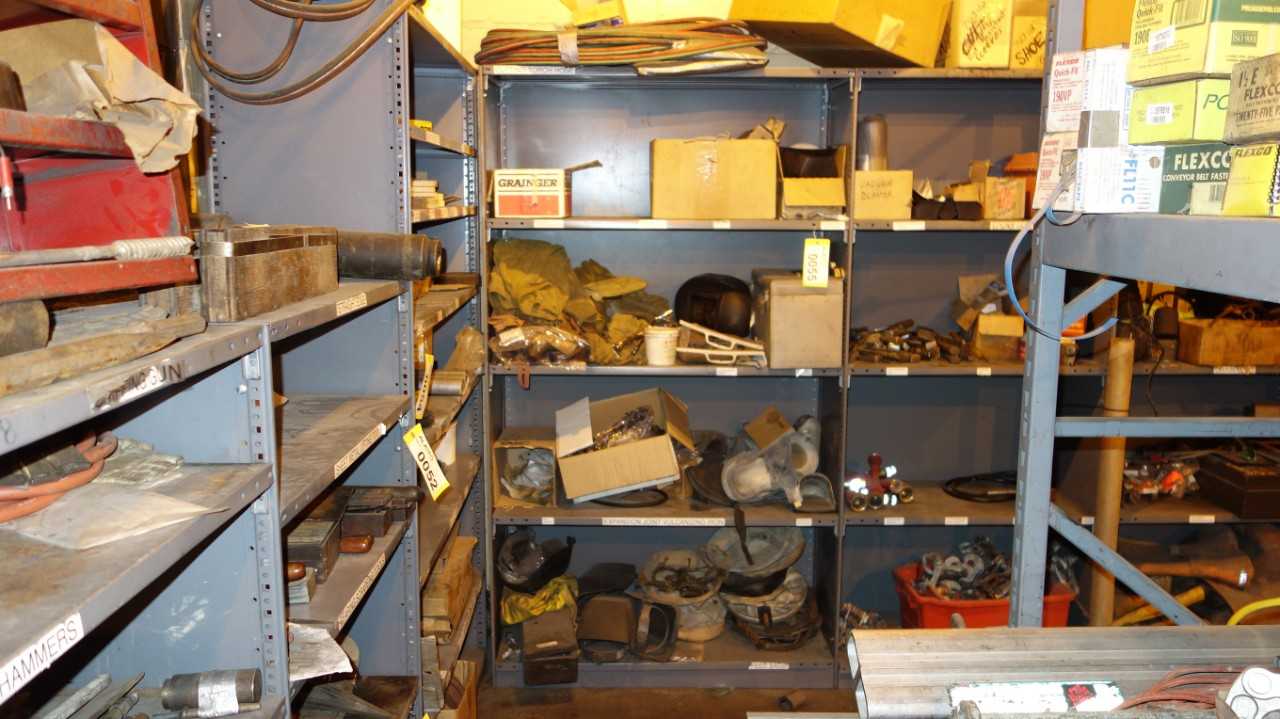 CONTENTS OF SHELF SECTION - MACHINING ACCESSORIES & TOOLING