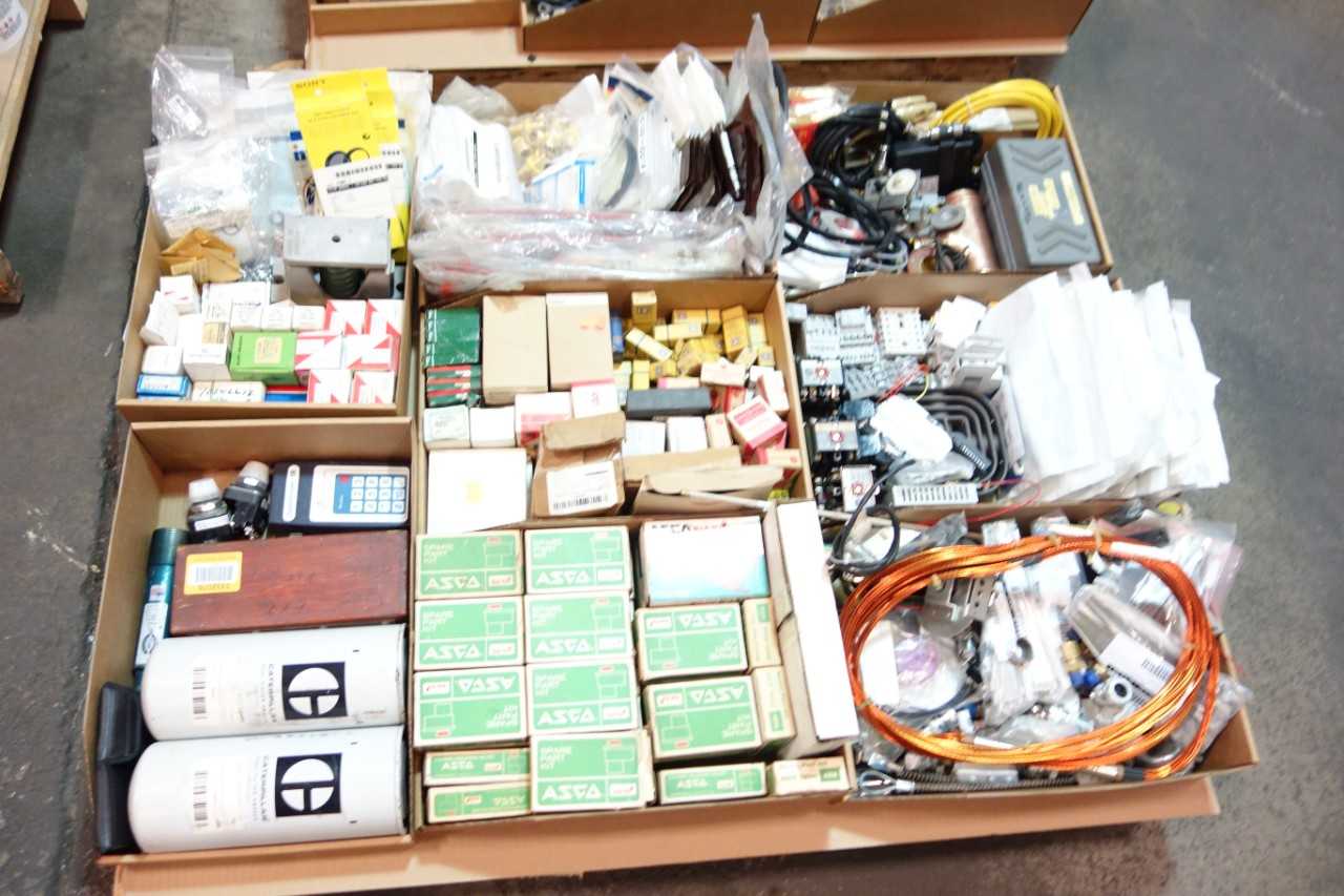 3 PALLETS OF SURPLUS INDUSTRIAL - ELECTRICAL COMPONENTS